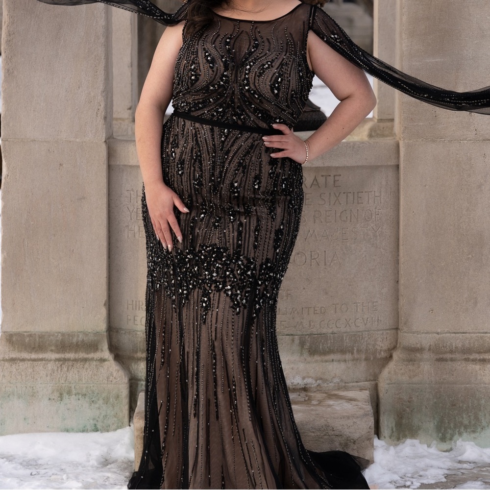 Fully beaded Engagement dress